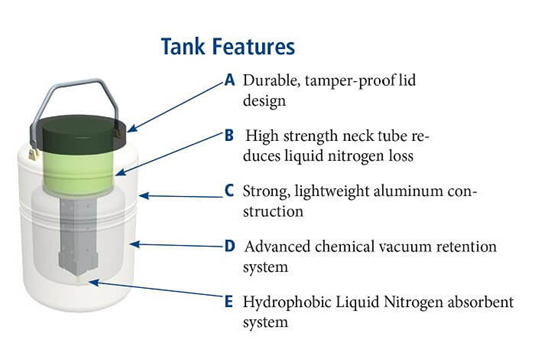 Đặc điểm bình MVE Cryoshipper vận chuyển mẫu